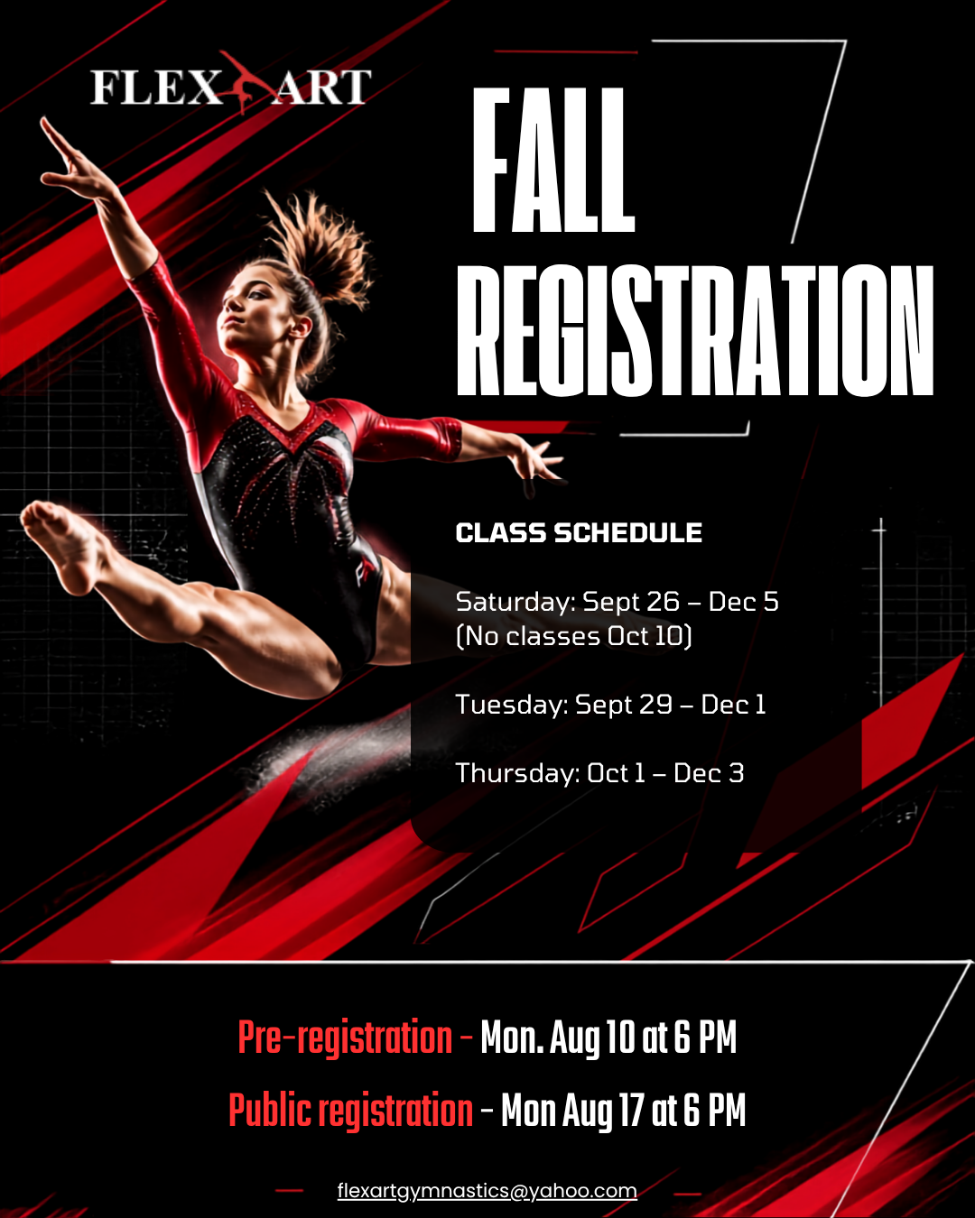 ♦️INSCRIPTION D’AUTOMNE | FALL REGISTRATION 2026 ♦️