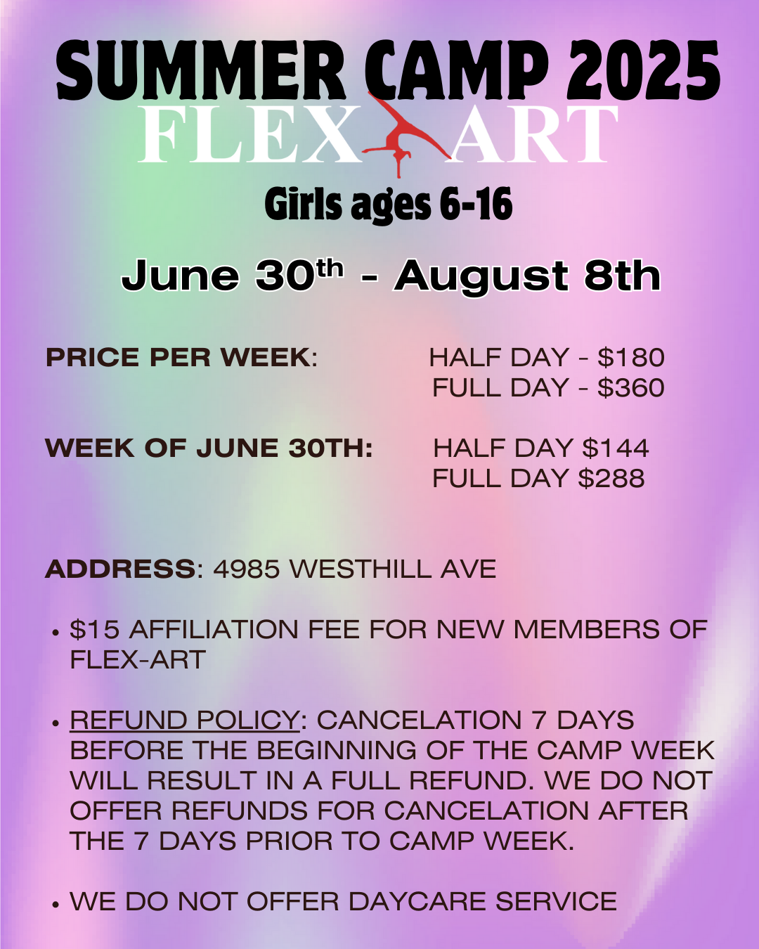 Summer Camp Information